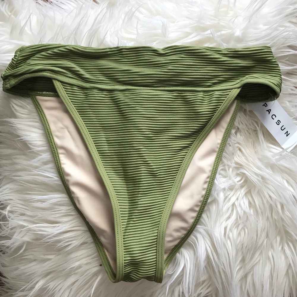PacSun NEW swim bottom safari green Small